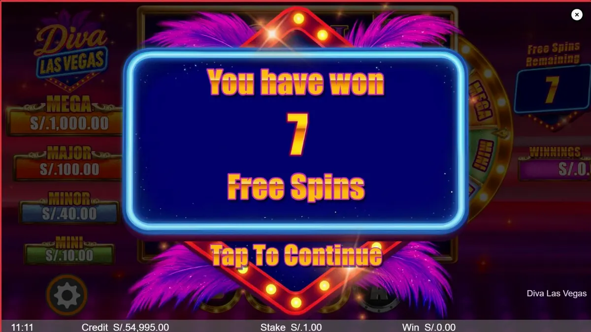 Tampilan visual slot Diva Las Vegas dengan tema gemerlap panggung kasino